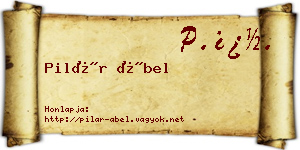 Pilár Ábel névjegykártya