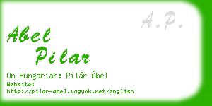 abel pilar business card